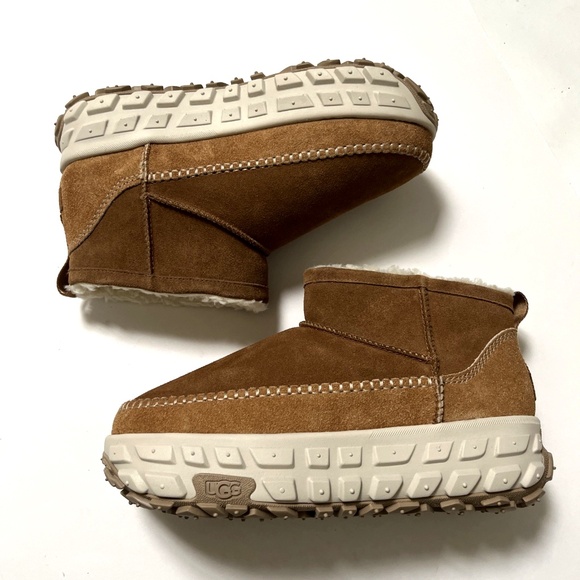 NWOB $190 Original UGG Venture Daze Ultra Mini Boots Chestnut Brown Suede - Picture 3 of 13